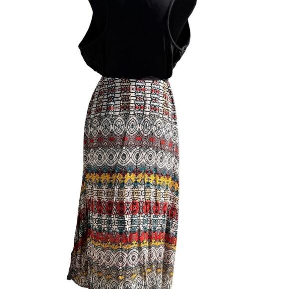ANGIE, women's dress size M, black on top with, skirt multicolor. NWT - Picture 5 of 8